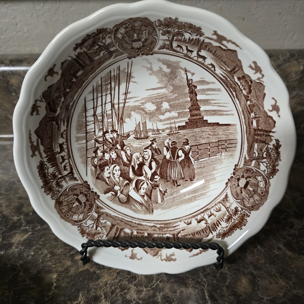 J & G MEAKIN - American Legend Brown- Coupe Cereal Bowls - Set Of 4. VGC‎